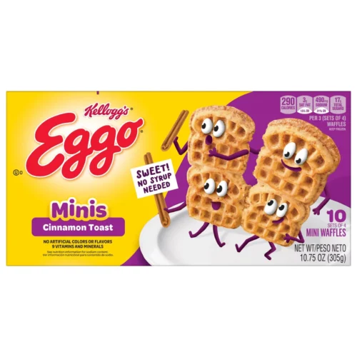 KELLOGG'S Eggo Cinnamon Toast Mini Waffles 305gm
