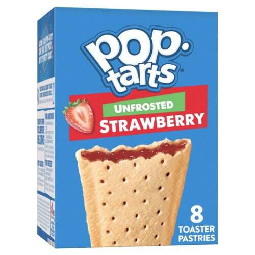 KELLOGG'S Pop Tart Unfrosted Strawberry 384gm