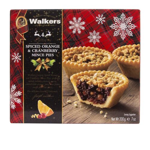 WALKERS Spiced orange & Cranberry Mince Pie 200GM