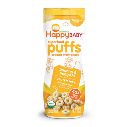Happy Baby Organic Banana Pumpkin Puffs 60g