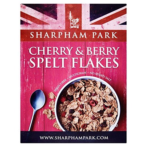 SHARPHAM PARK Cherry & Berry Spelt Flakes 375gm