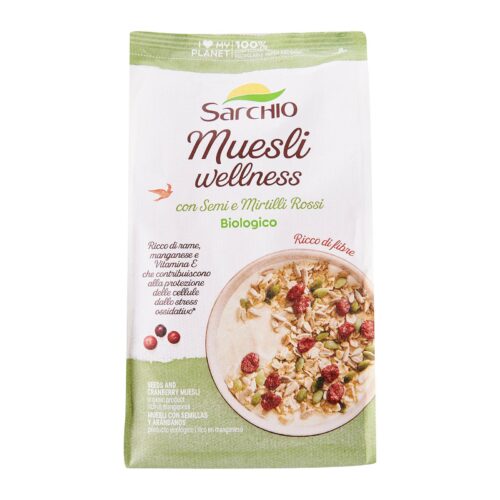 SARCHIO Seeds and cranberry muesli cereal 200gm