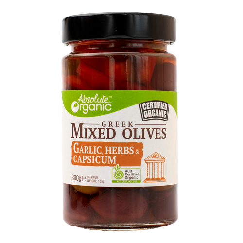 ABSOLUTE Organic Greek Mixed Olives 300gm