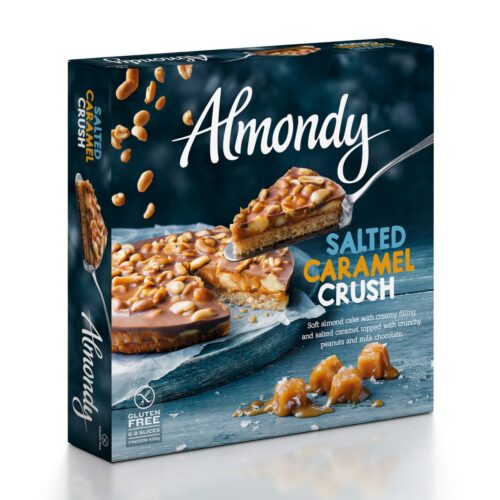 ALMONDY Frozen Salted Caramel Crush Almond Cake 420gm