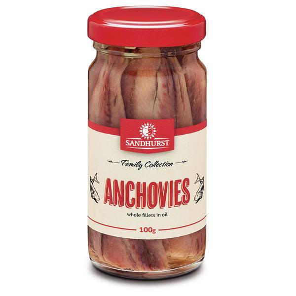SANDHURST Anchovies Fillet In Bottle 100gm
