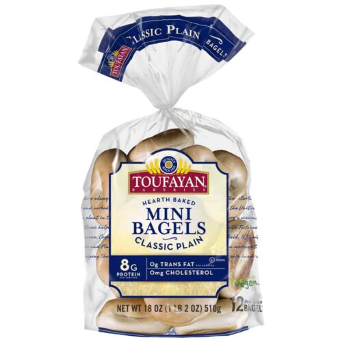 ToufaYan Mini Bagel Classic Plain 510g
