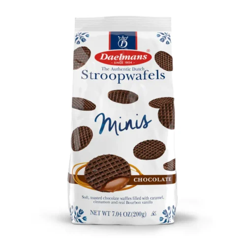 DAELMANS Mini Chocolate Stroopwafels 200Gm