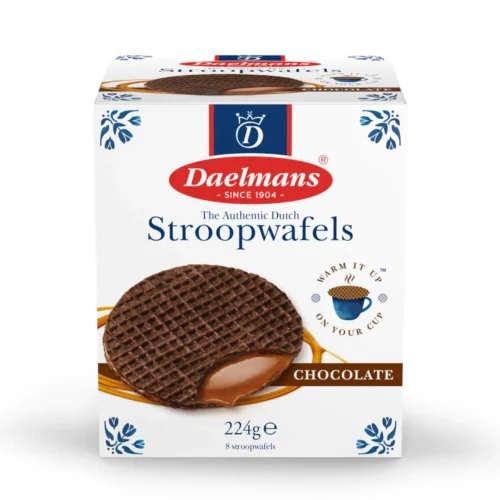 DAELMANS Stroopwafel Chocolate Cube 224Gm
