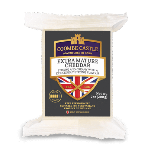 COOMBE CASTLE Mature White Cheddar Cheese 150gm