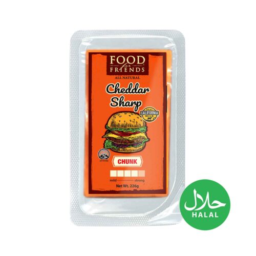 FOOD FOR FRIENDS Cheese Cheddar Sharp Chunk 226g