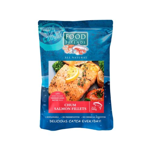 FOOD FOR FRIENDS Chum Salmon Fillets With Tarragon Lemon Butter Sauce 750gm