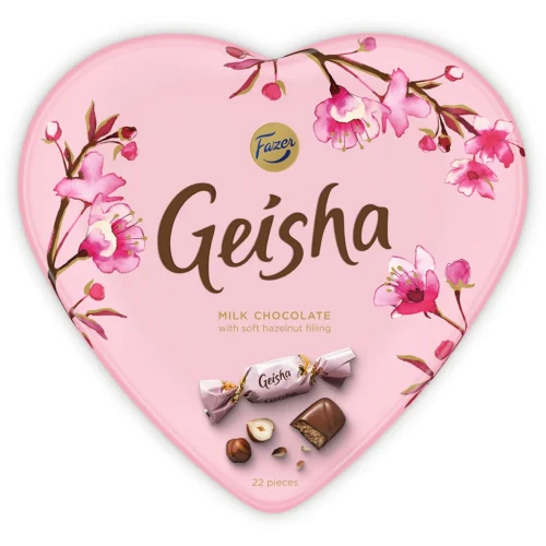 FAZER Geisha Heart Milk Chocolate 225gm