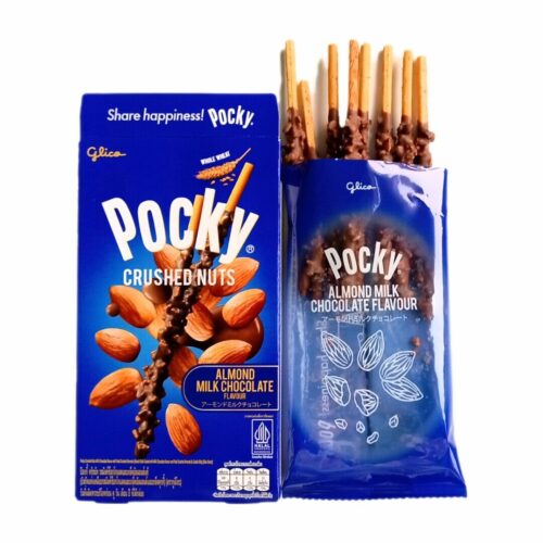 GLICO Pocky Milk Chocolate Almond Crushed 38Gm