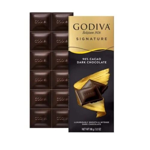 GODIVA Signature 90% Cacao Dark Chocolate 90Gm