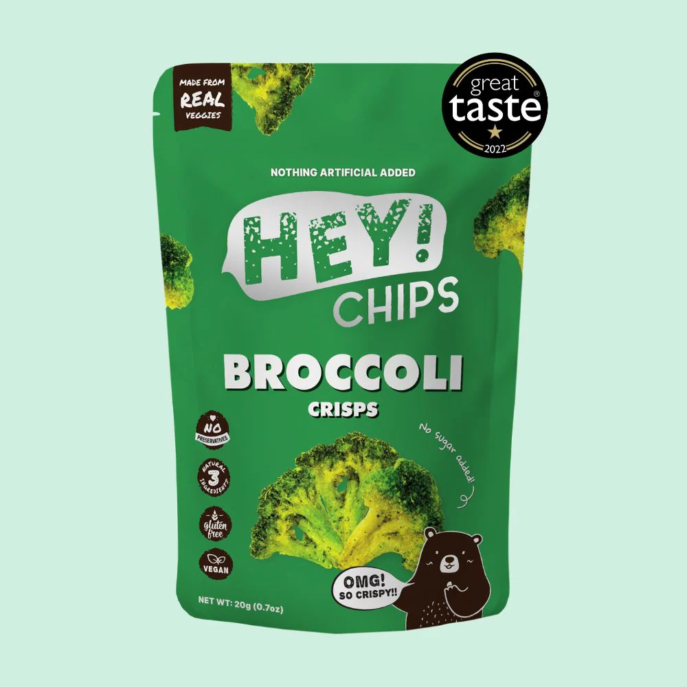 HEY!CHIPS Broccoli Chips 20Gm