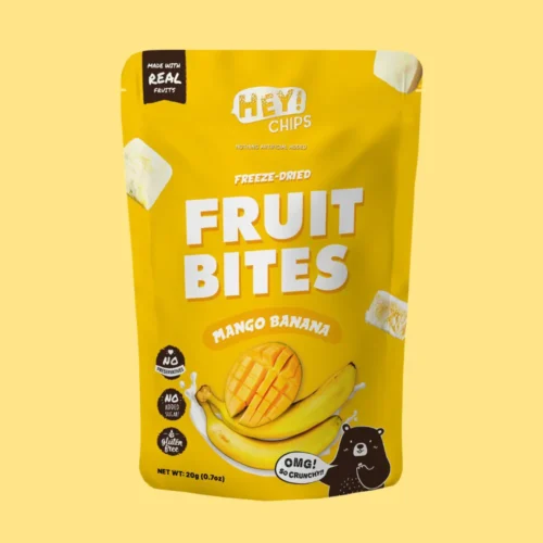 HEY!CHIPS Frz Dried Mango Banana Bites 20Gm