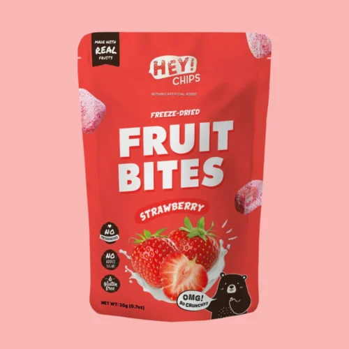 HEY!CHIPS Frz Dried Strawberry Bites 20Gm