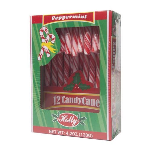 Holly Candy Canes Red & White Peppermints 12s 120gm