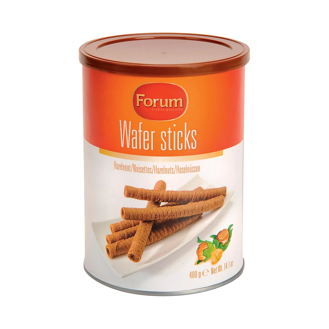 FORUM Hazelnut wafer sticks 400gm