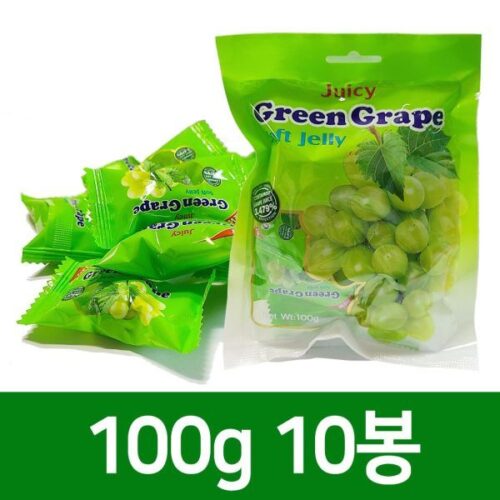 JUICY Green Grape Soft Candy 100Gm