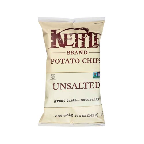 KETTLE Unsalted Potato Chips 142g