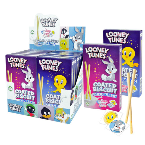 LOONEY TUNES Milk Cream Coated Biscuits 32gm