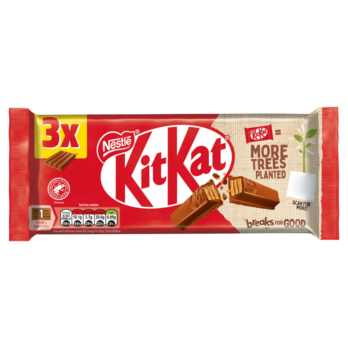 NESTLE Kitkat 4F Milk Chocolate 3S 124.5Gm