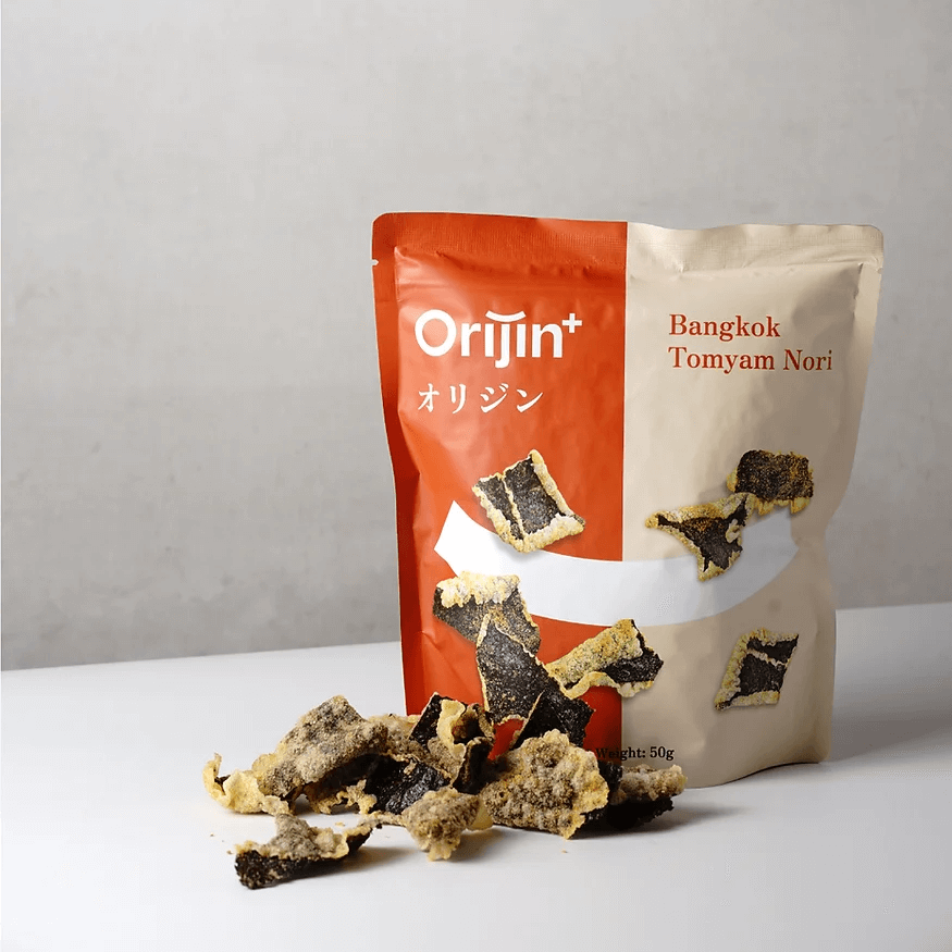 ORIJIN Nori Seaweed Crisps Tom Yum 50Gm
