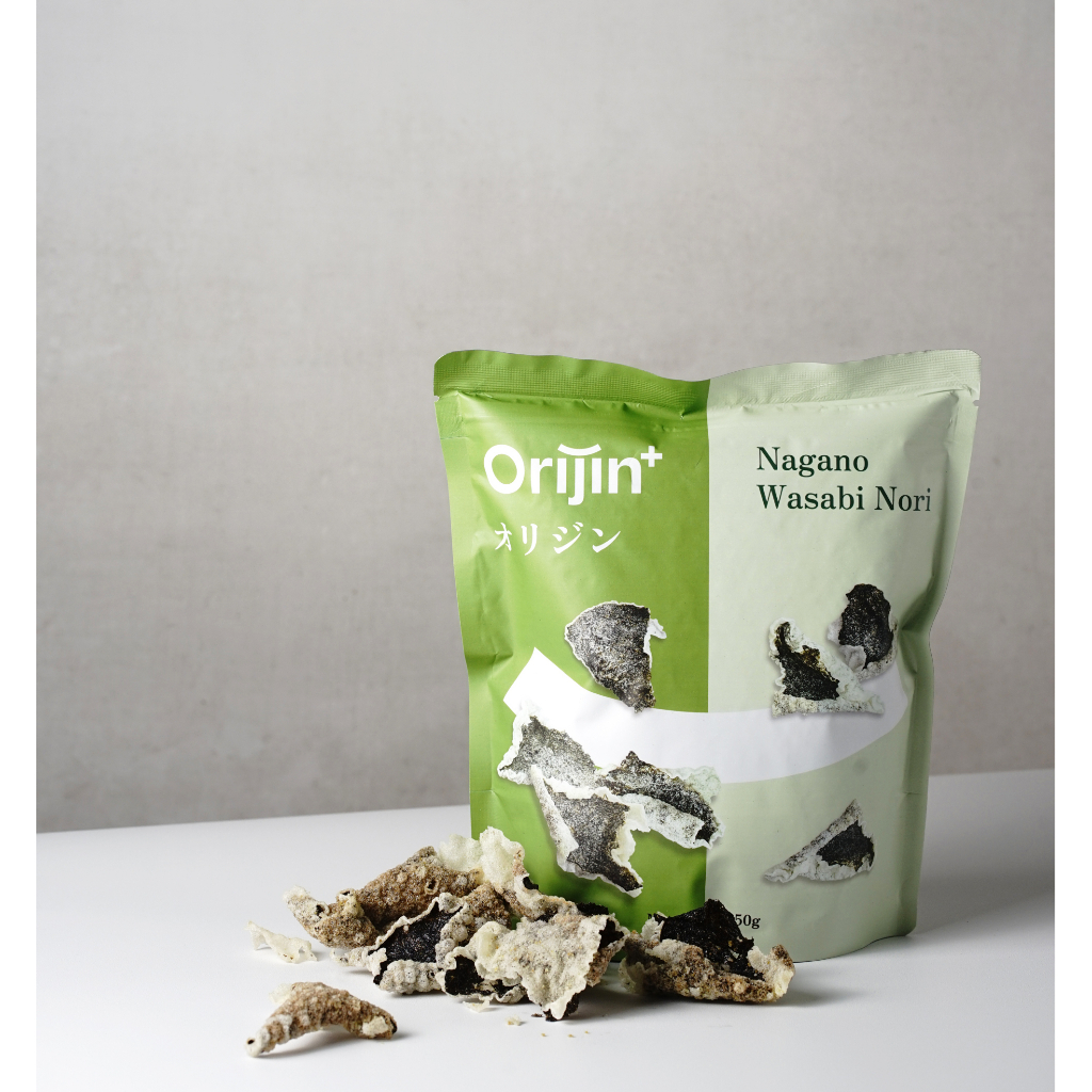 ORIJIN Nori Seaweed Crisps Wasabi 50Gm