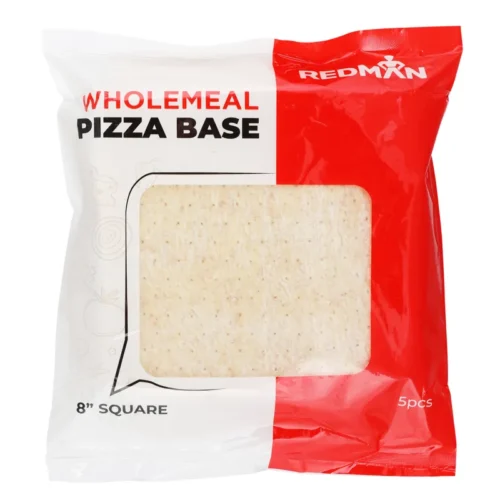 REDMAN Wholemeal Pizza Base 8'' Square 5pcs