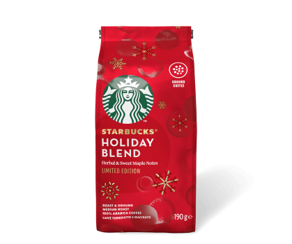 STARBUCKS Holiday Blend Herbal & Sweet Maple Notes Roast & Ground Coffee 190gm