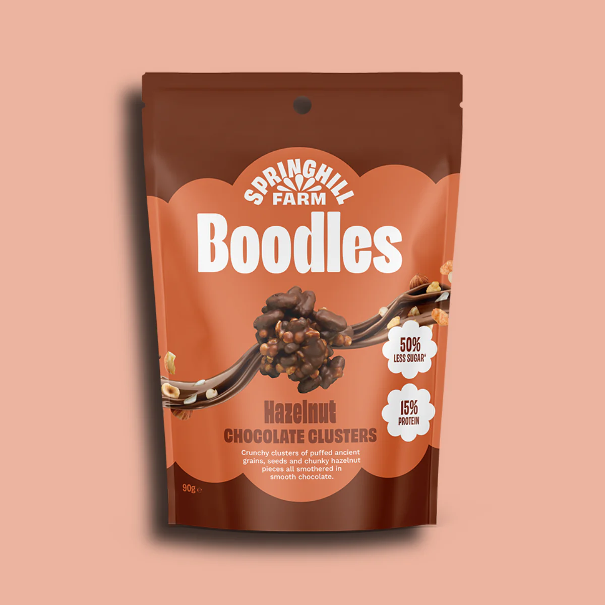 SHF Boodles Choco & Hazelnut Clusters 90Gm