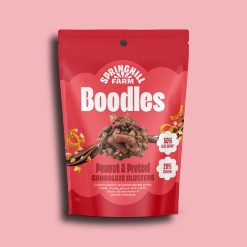 SHF Boodles Peanut & Pretzel Chocolate Clusters 90Gm