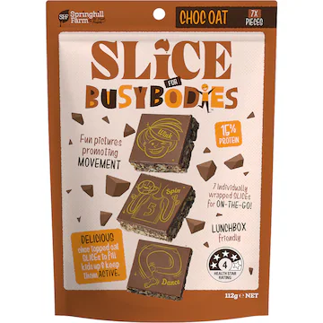 SHF Boodles Slice Busybodies Choco Oat 7p 112Gm
