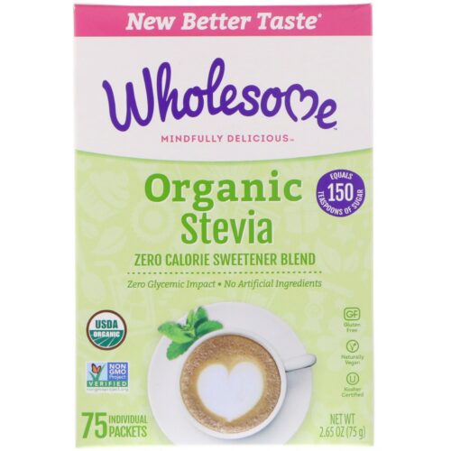 WHOLESOME Organic Stevia Zero Calories Sweetener Blend 75g