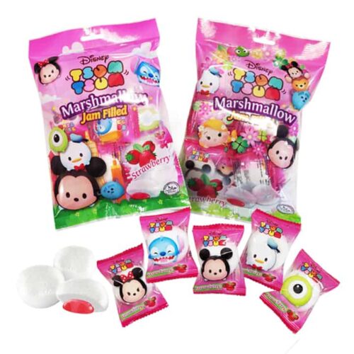 DISNEY Tsum Tsum Marshmallow Strawberry Jam Filled 90gm
