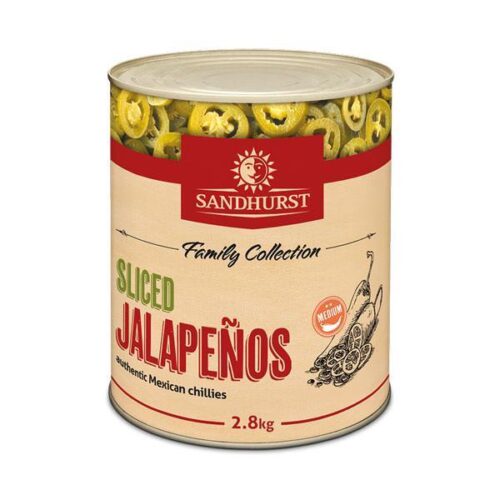 SANDHURST Jalapeno Peppers Sliced 2.8kg
