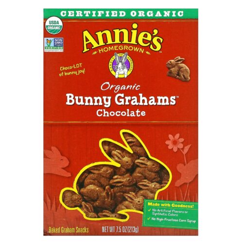 ANNIE'S Homegrown Organic Bunny Grahams Chocolate 213g