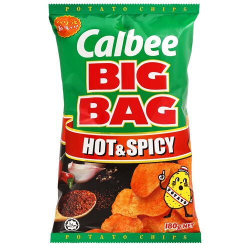 Calbee Big Pack Hot & Spicy Potato Chips 180gm