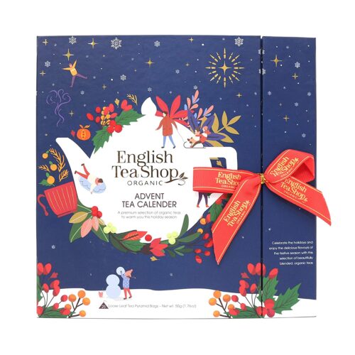 ENGLISH TEA SHOP Organic Book Styles Advent Calender Christmas Night 25s 50gm