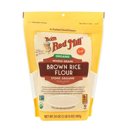 BOB'S RED MILL Gluten Free Whole Grain Stone Ground Organic Brown Rice Flour 680gm