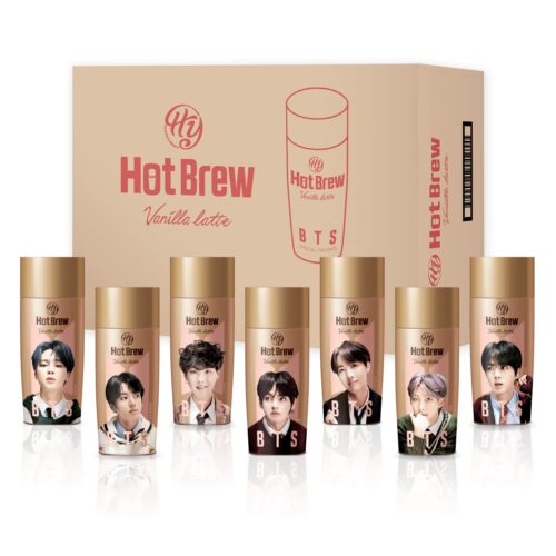 BTS Hot Brew Coffee Vanilla Latte 270ml (Random Characters)