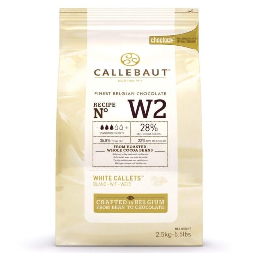 CALLEBAUT 28% White Callets W2 2.5kg