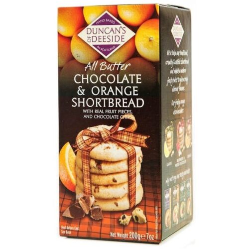 DUNCAN OF DEESIDE chocolate & orange shortbread 200GM