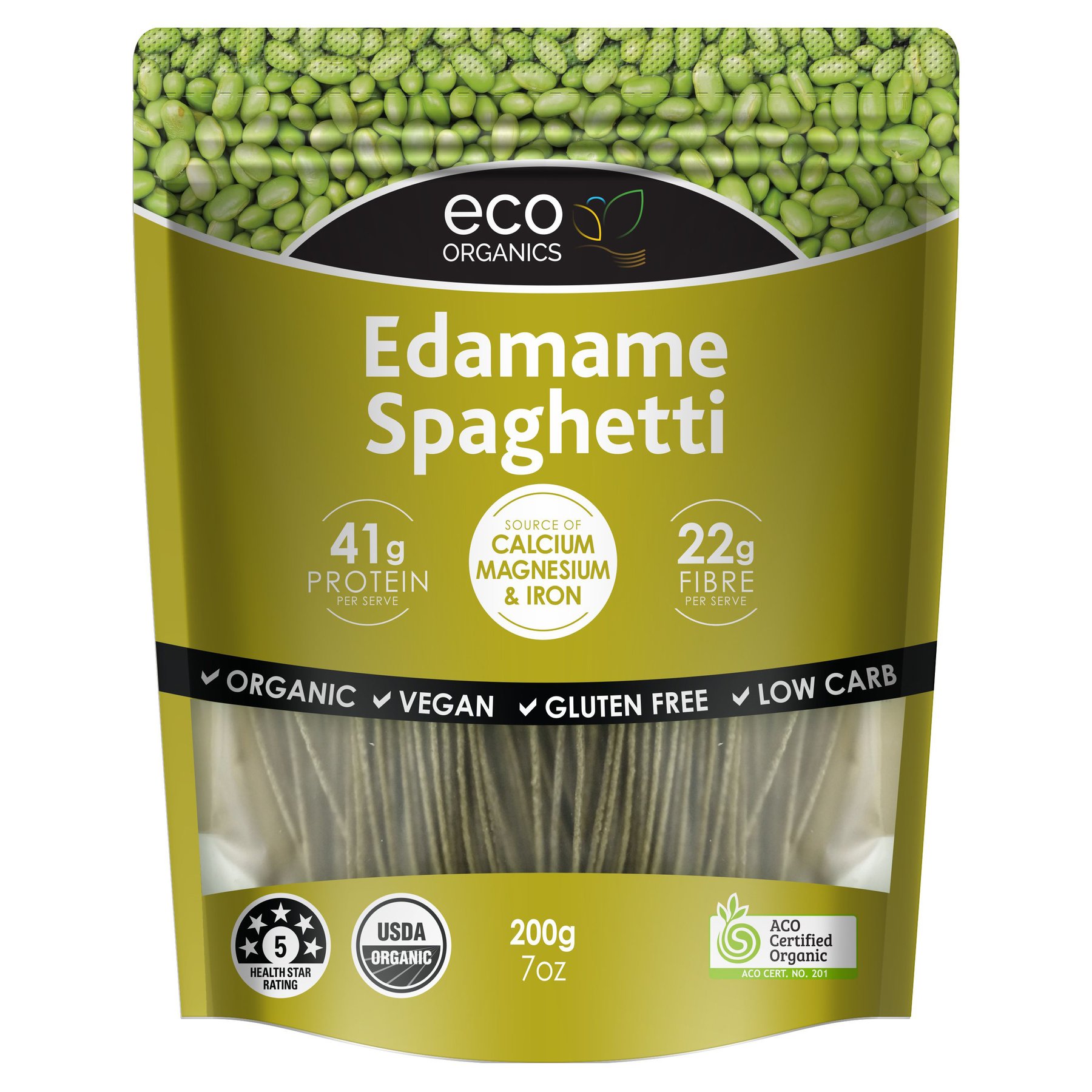 Eco Organic Edamame Spaghetti 200g