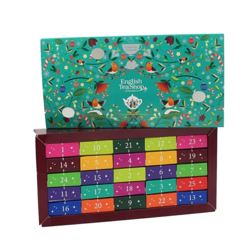 English Tea Shop Advent Calender Green Chest Organic Pyramid Tea 25s 50gm