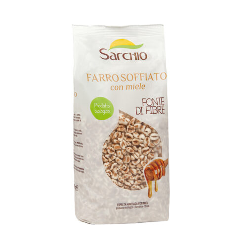 SARCHIO Puffed spelt with honey 200gm