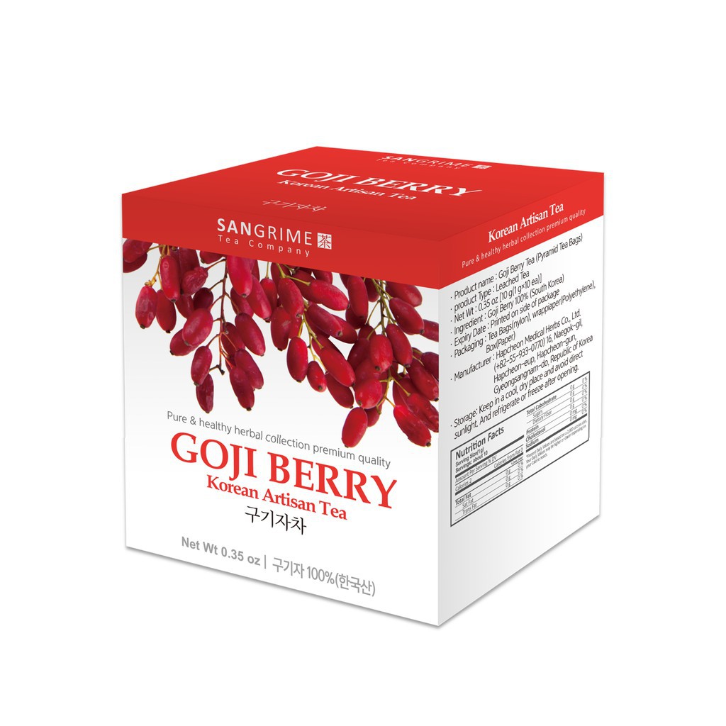 SANGRIME Korean Artisan Goji Berries Tea 10s 10gm