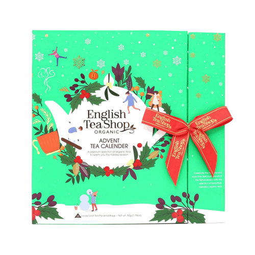 ENGLISH TEA SHOP Organic Book Styles Advent Calender Green 25s 50gm