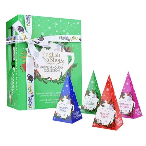 ENGLISH TEA SHOP Organic Holiday Pyramid Green Collection 12s 24gm